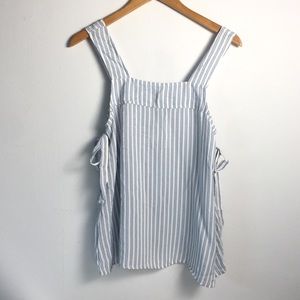 NWT H&M Blue and White Stripped Tank